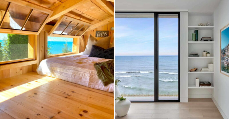 Michigan Lake Cottage Bedrooms That Match The Views