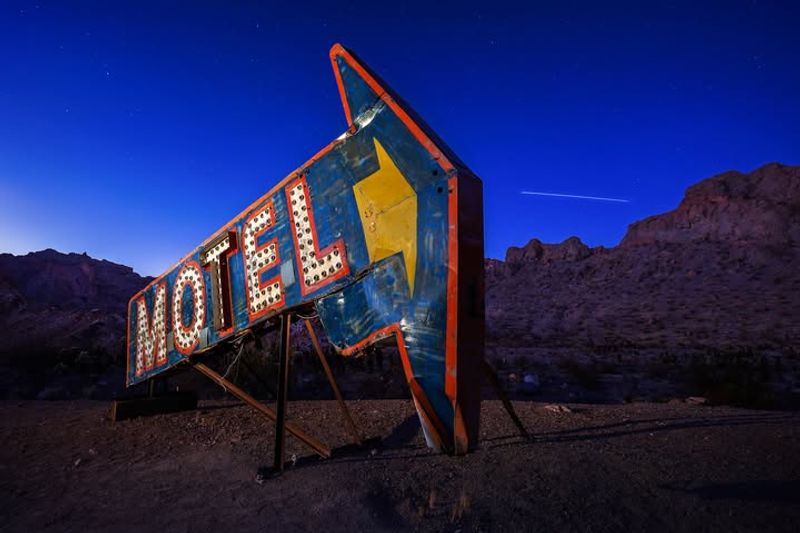 Vintage Neon Ski Resort Signs