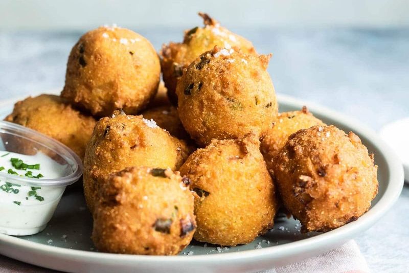 20 Appetizers So Good, Everyone In Georgia Will Beg For The Recipe - Decor Hint Savannah Seafood Stuffed Hush Puppies