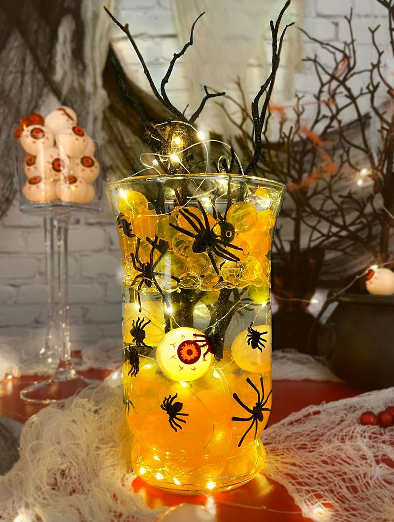 Floating Candlelit Mason Jars