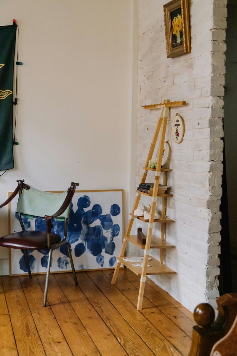 7 Shelving Solutions That May Save Space And Enhance Style - Decor Hint Ladder Shelves With Personality