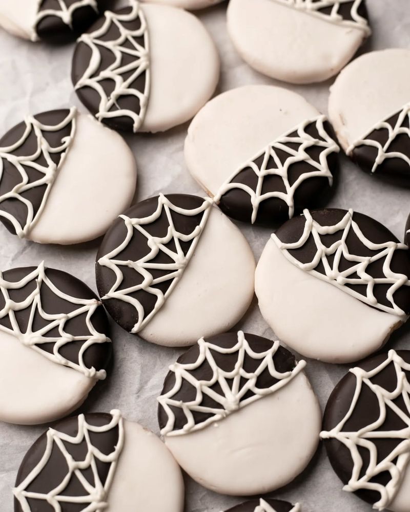 Spider Web Sugar Cookies