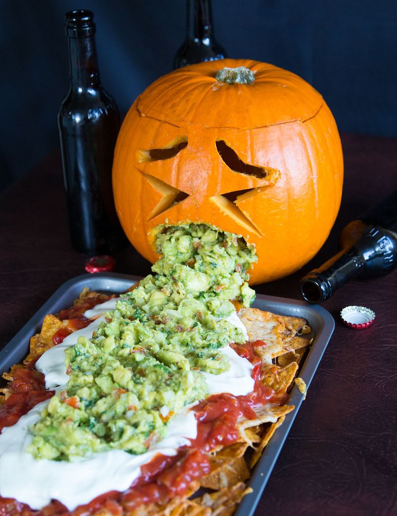 Puking Pumpkin Nachos