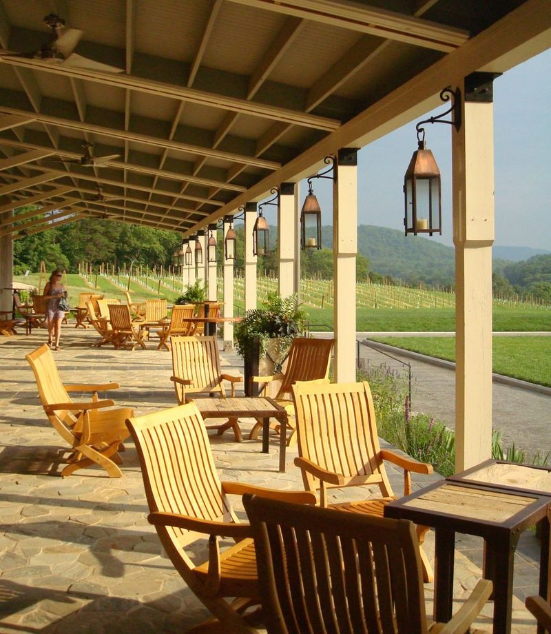 Vineyard Veranda At Charlottesville Wine Estate