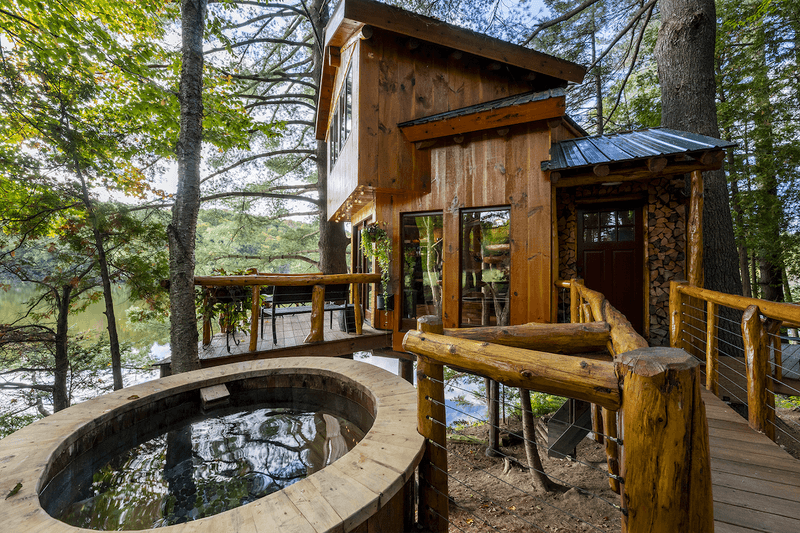 12 Vermont Cabin Bathrooms Where Winter Feels Like Retreat - Decor Hint Rustic-Modern Treehouse Bath