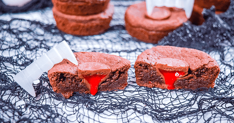 Vampire Bite Red Velvet Cookies