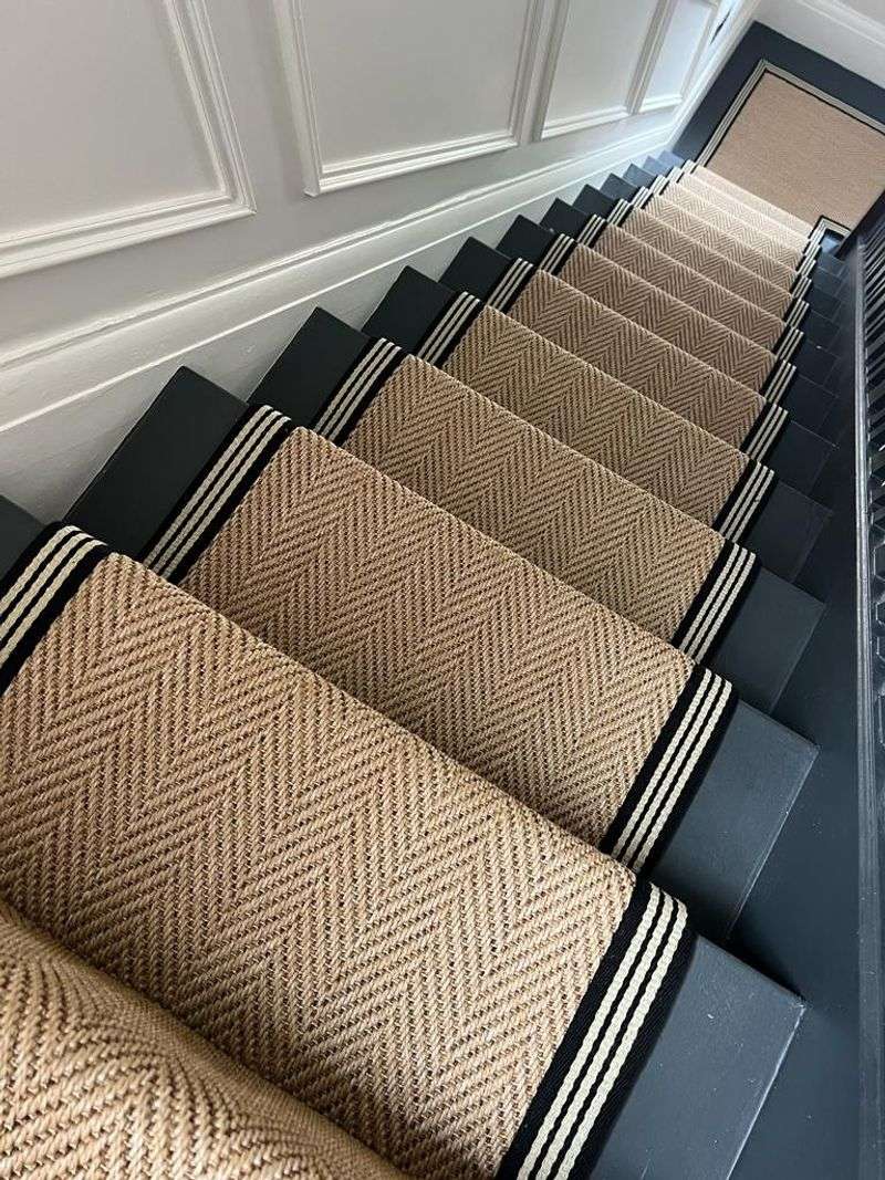 10 Philadelphia Rowhouse Stair Runners That Protect And Impress - Decor Hint Sisal With Leather Border