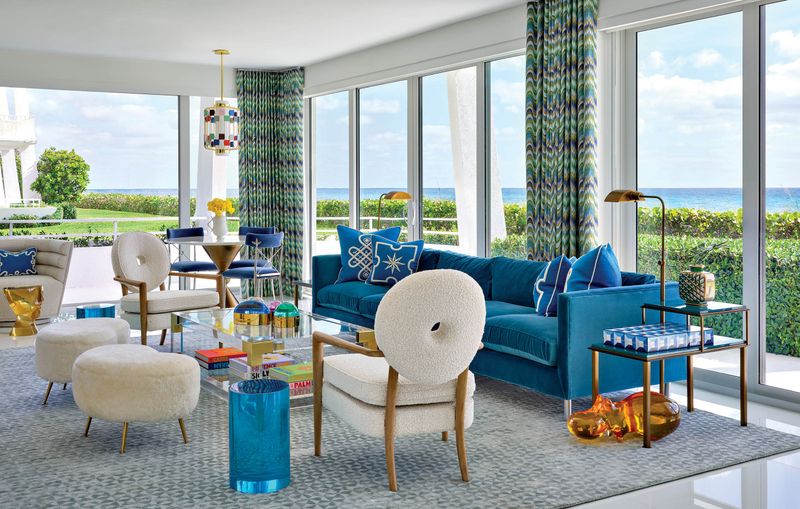 Glass Block Accent Tables
