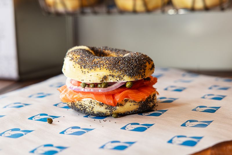 Bagel with Lox And Schmear, Russ & Daughters