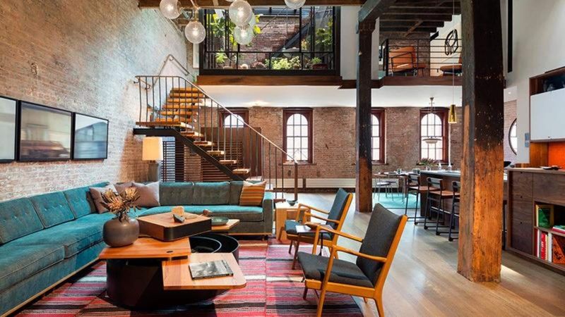 Exposed Brick Walls And Metal Accents