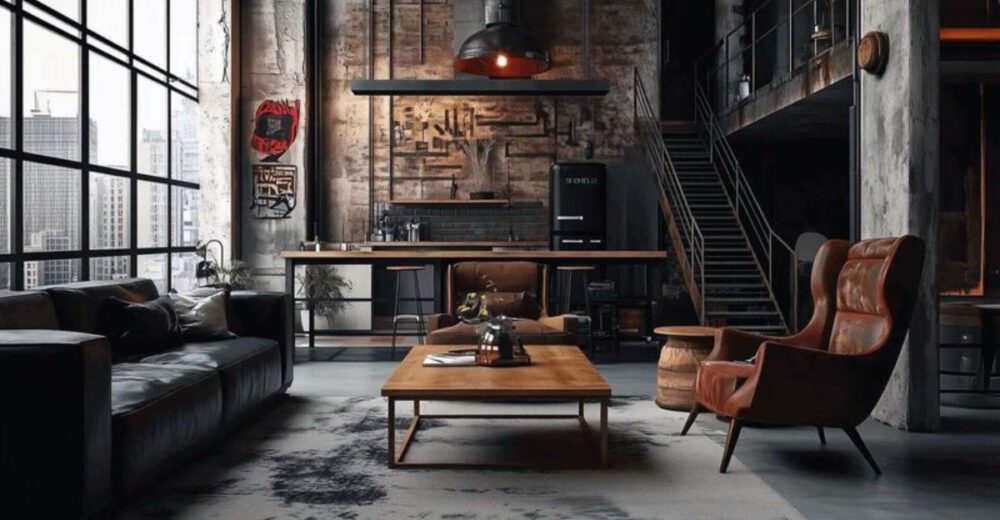 New York Loft Living Rooms With Industrial Charm - Decor Hint