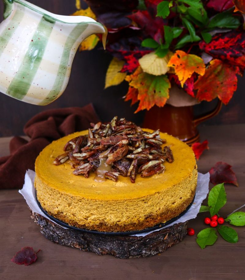Pumpkin Pecan Cheesecake Showstopper