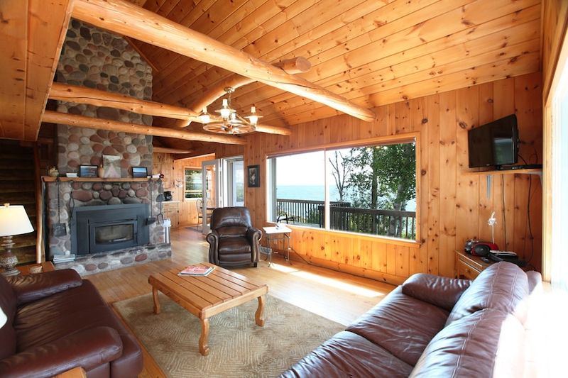 10 Minnesota Cabins With Stone Fireplaces That Anchor The Room - Decor Hint Superior Shores Cabin