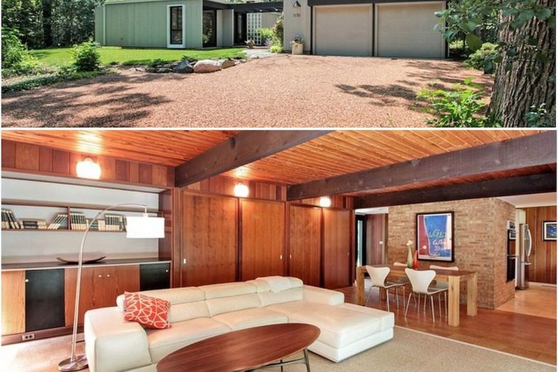 7 Suburban Illinois Homes Perfectly Blending Classic Charm & Modern Style - Decor Hint Lake Forest Mid-Century Ranch Reimagined