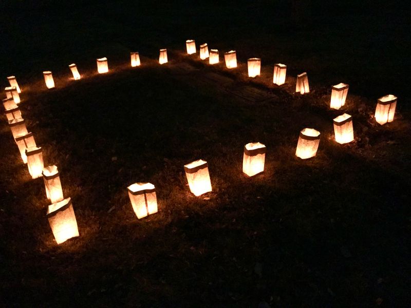 Shadow-Casting Luminaria Trails