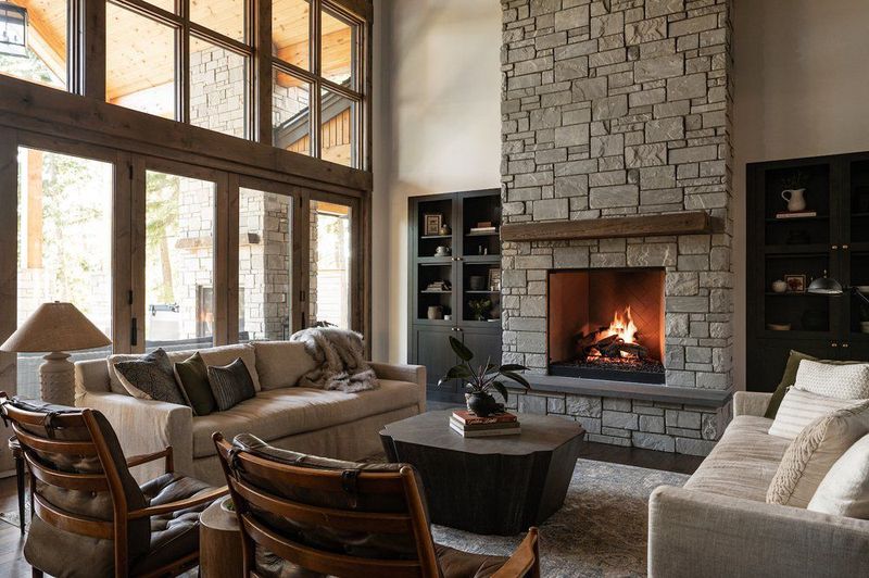 15 Key Reasons California's Luxury Cabin Style Is Taking Over The U.S. - Decor Hint Statement Fireplaces As Focal Points