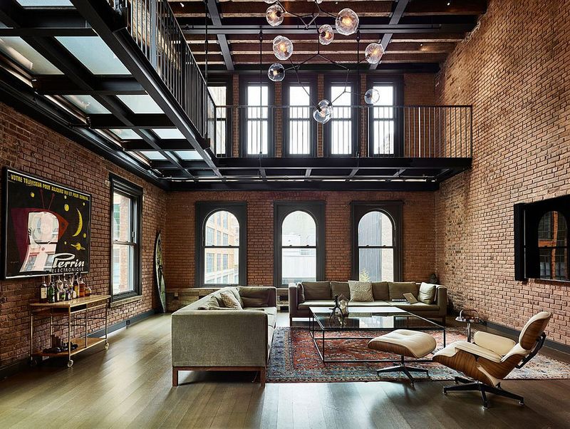 Oversized Factory Windows For Natural Light