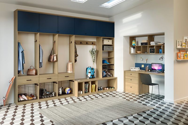 11 Budget-Friendly Austin Mudroom Upgrades For Aging-In-Place Living - Decor Hint Hooks And Racks At Multiple Heights