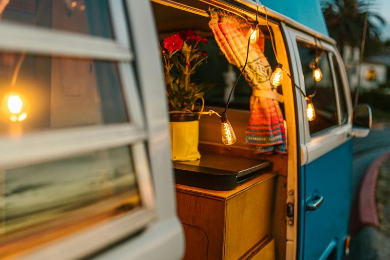 String Lights With Warm Or Orange Glow