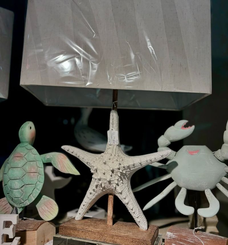 Vintage Beach-Themed Lamps