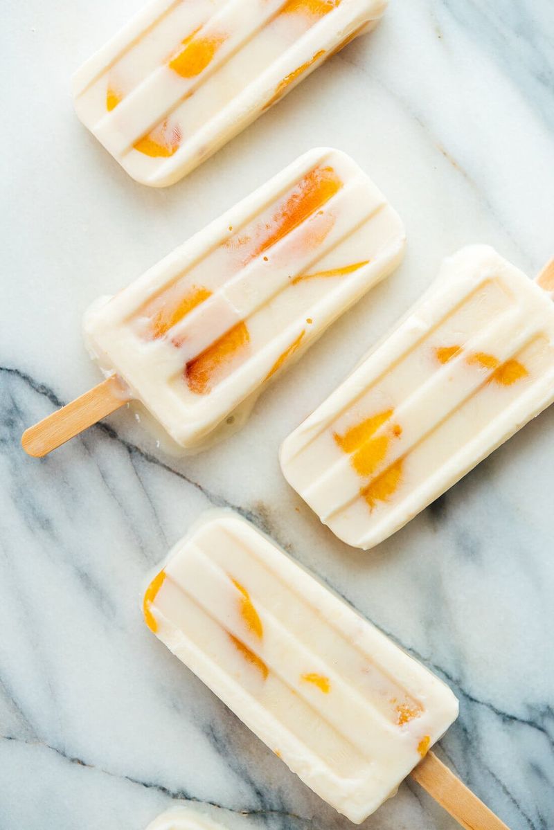 Georgia Peach Desserts Made For Summer Tables - Decor Hint Frozen Peach Yogurt Pops