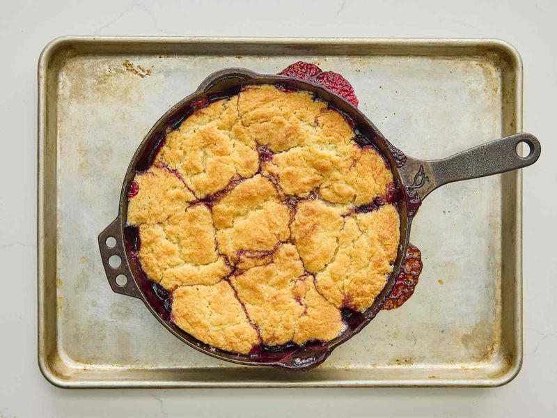 Pear and Blackberry Cobbler