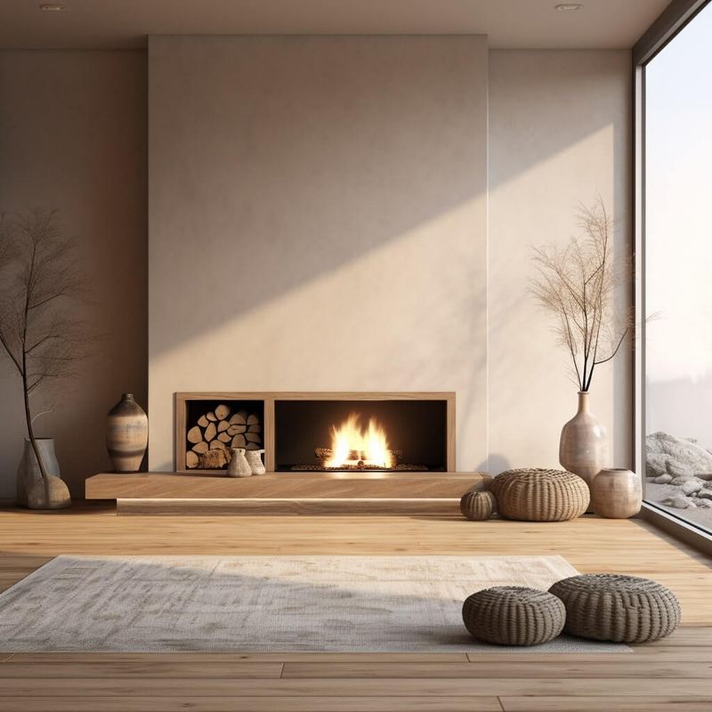 11 Boulder "Japandi" Living Spaces Where Minimalism Meets Warmth - Decor Hint North Boulder Nest with Heated Concrete Floors