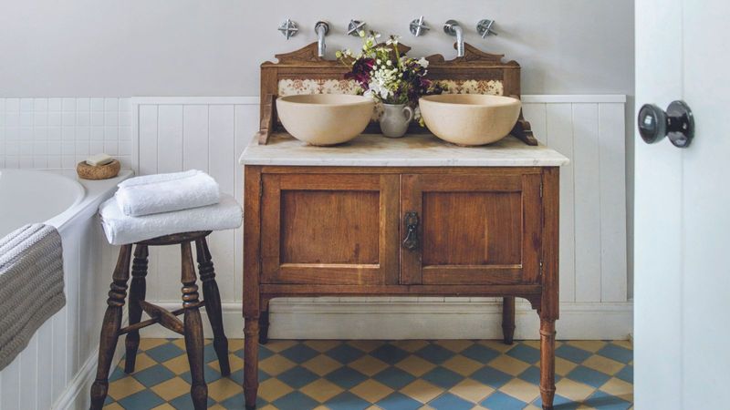 8 New Jersey Small-Bath Layouts That Actually Fit A Vanity - Decor Hint Converted Dresser Magic