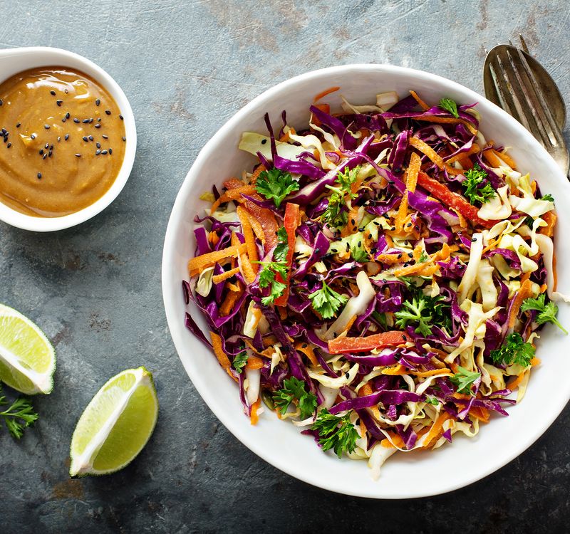 Crunchy Thai Peanut Slaw