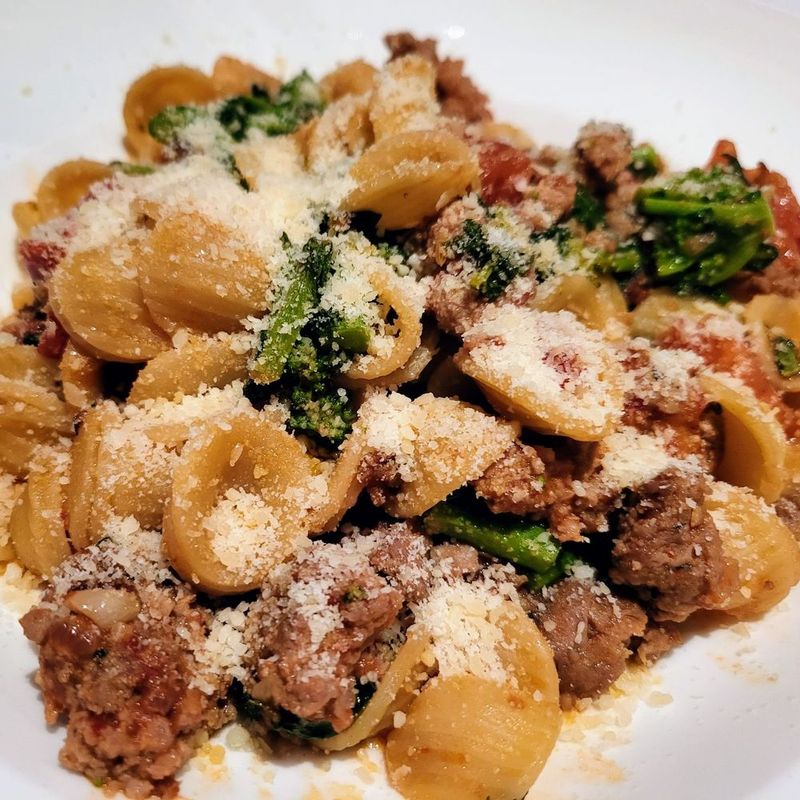 Kale and Sausage Orecchiette