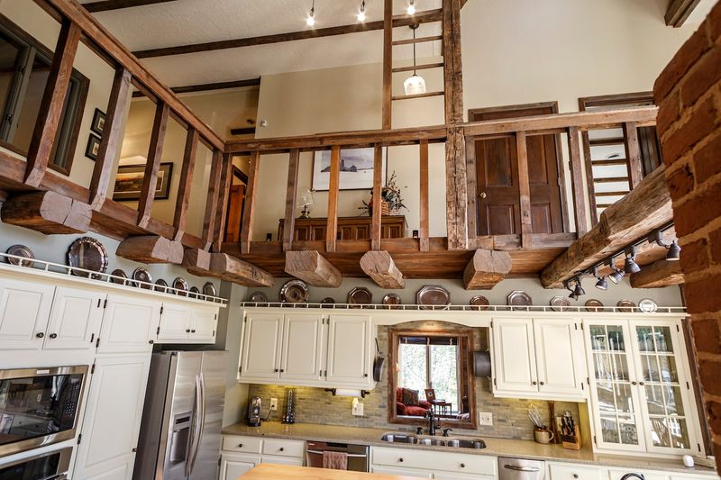 Lancaster Farmhouse Kitchen with Stone Accents