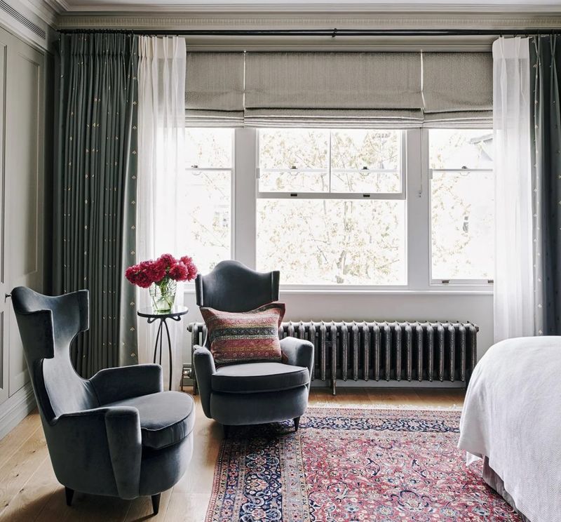 8 Boston Brownstone Window Treatments That Keep The Light Flowing - Decor Hint Layered Sheer Panels with Blackout Liners