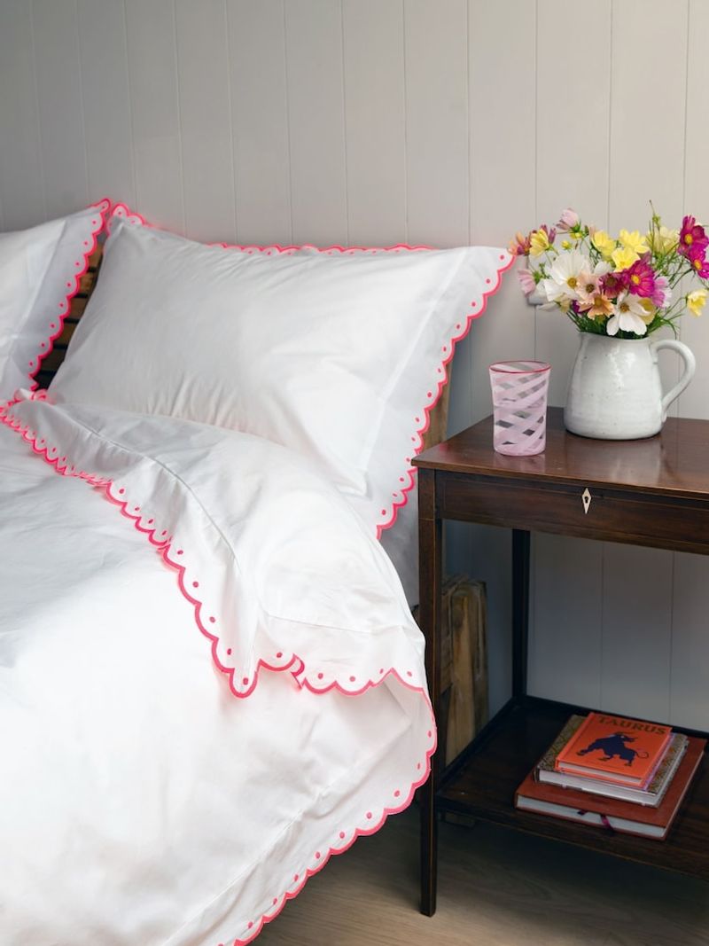 Scalloped Edges On Modern Textiles