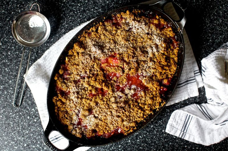 Pear and Cranberry Crisp