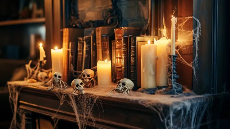 Gothic Candlelight Mantel