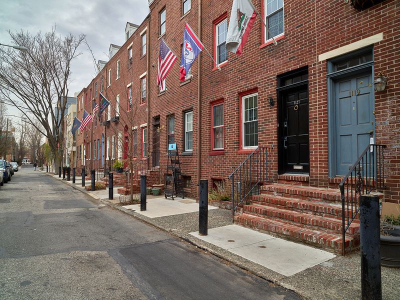 7 Philly Row Homes That Highlight Timeless Brick Craftsmanship - Decor Hint Rodman Street's Preserved Victorian Row