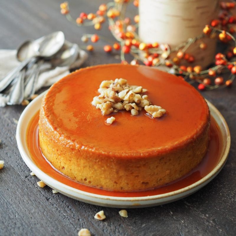 Pumpkin Flan with Salted Caramel