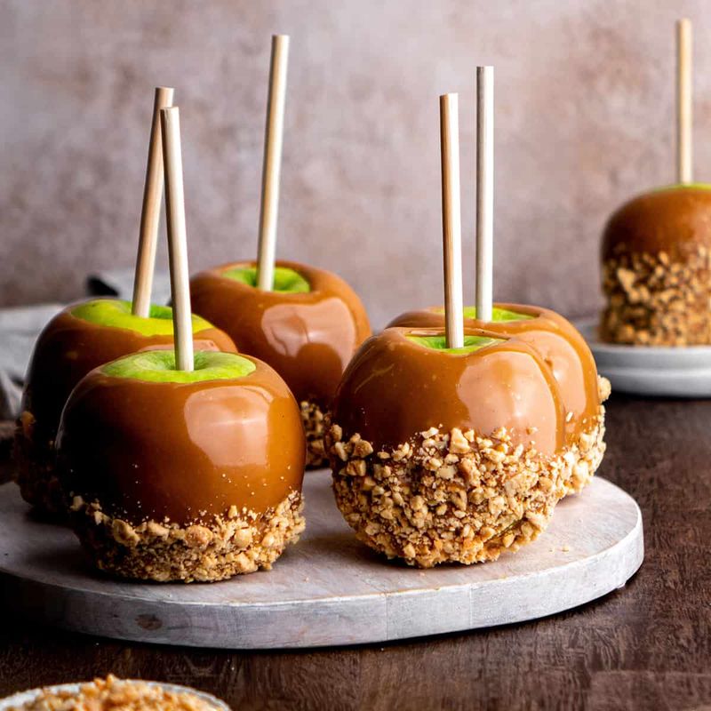 Caramel Apple With Toffee Bits And Pecans