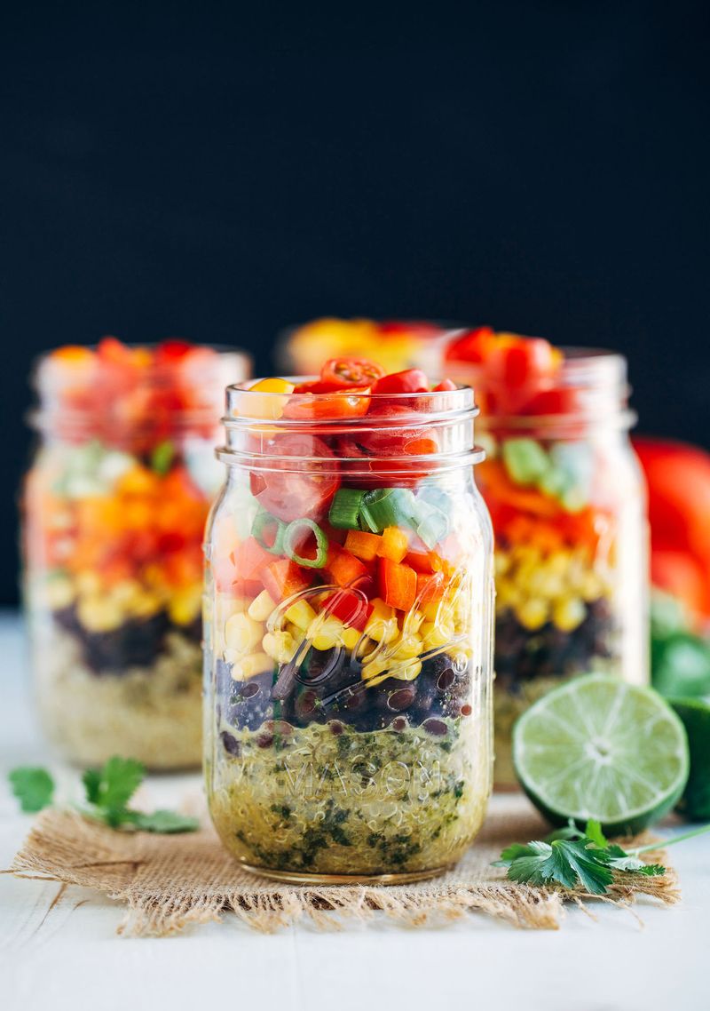 Southwest Chickpea Salad Jars
