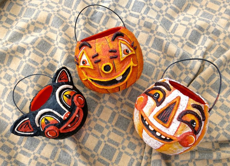 Antique Trick-Or-Treat Buckets And Pails