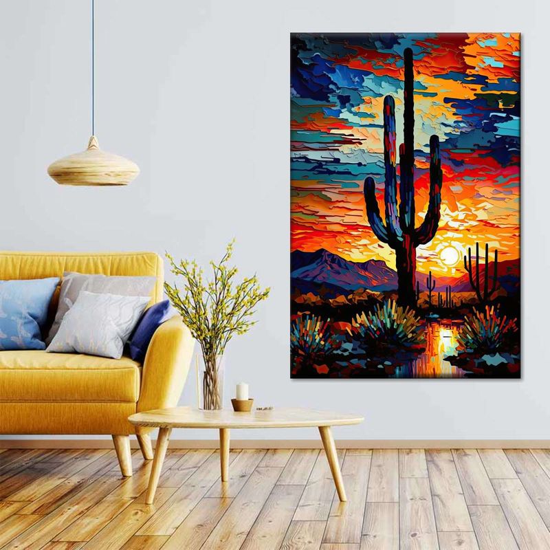 Saguaro Silhouette Statement Walls