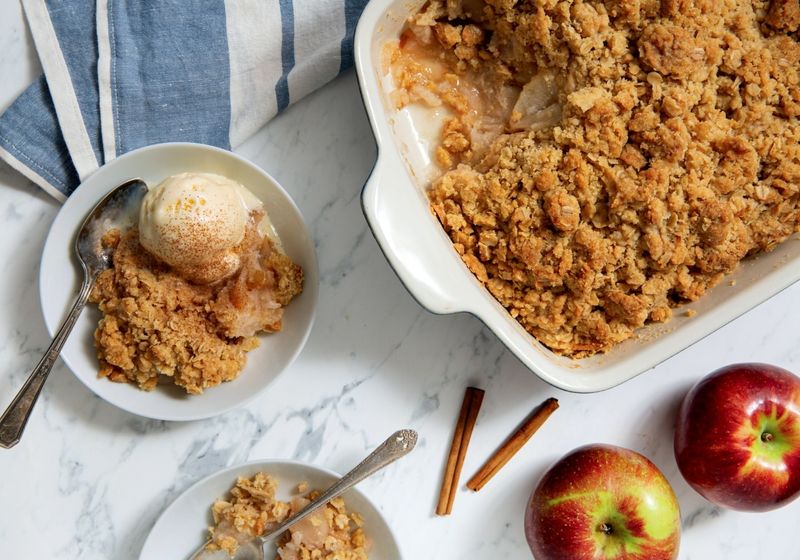 Maple-Glazed Apple Crisp