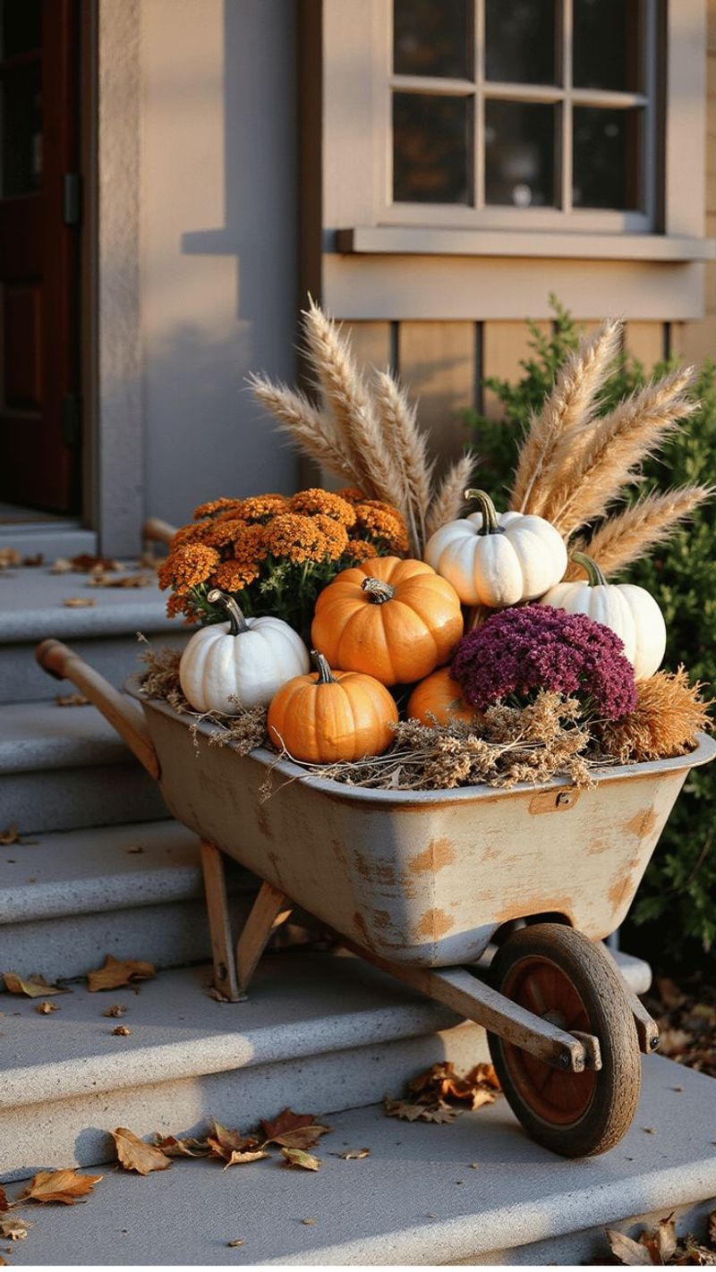 Antique Wheelbarrow Bounty
