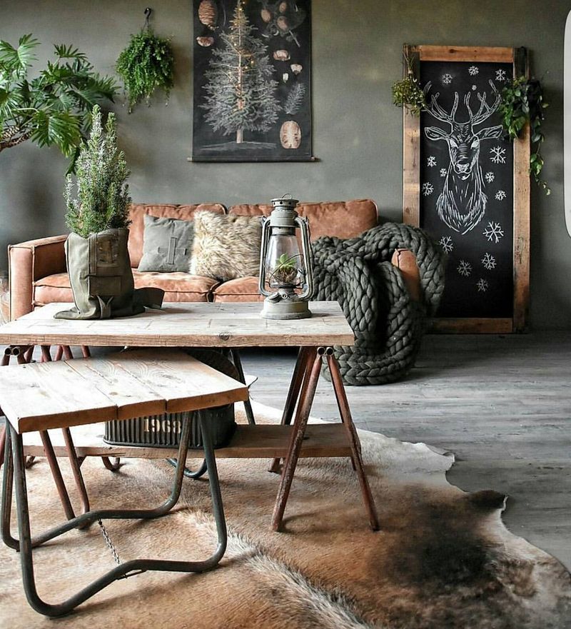 Vintage Cowhide Accent Pieces