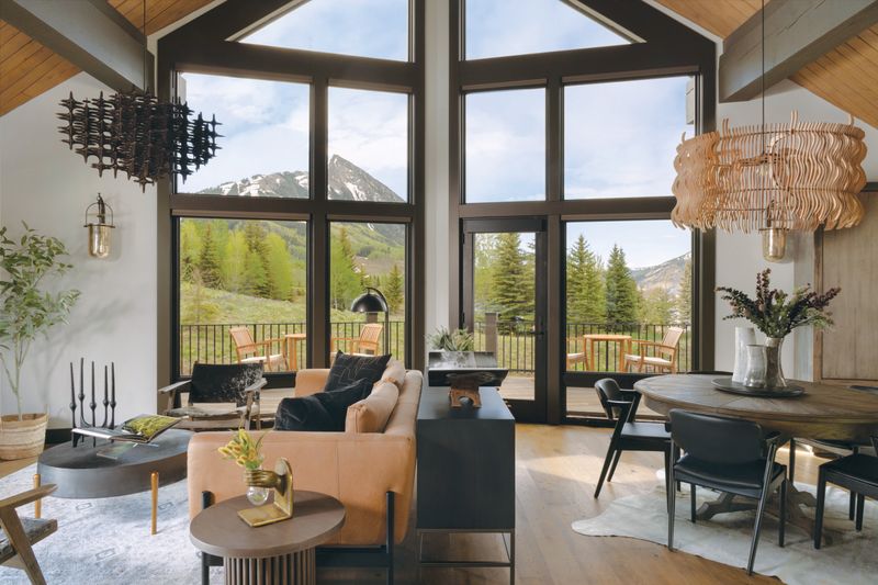Floor-To-Ceiling Windows Framing Natural Landscapes