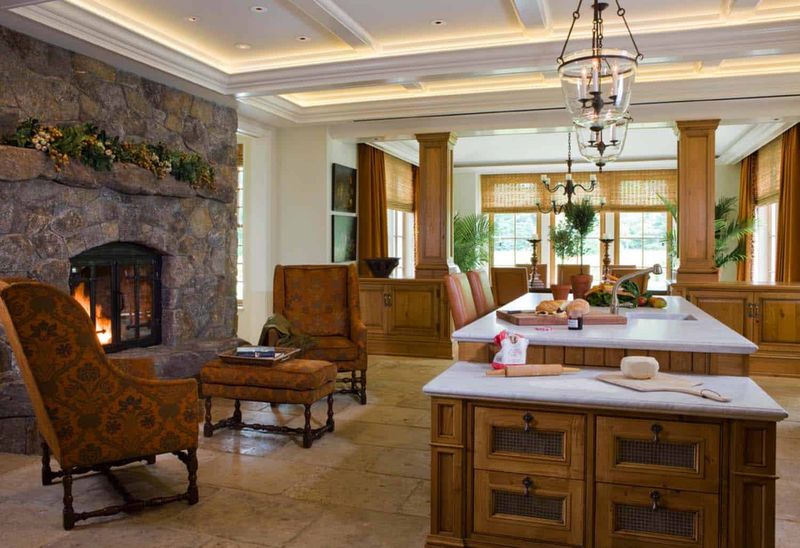 7 Authentic Texas Ranch Kitchens That Stand The Test Of Time - Decor Hint Stone Hearth Centerpieces