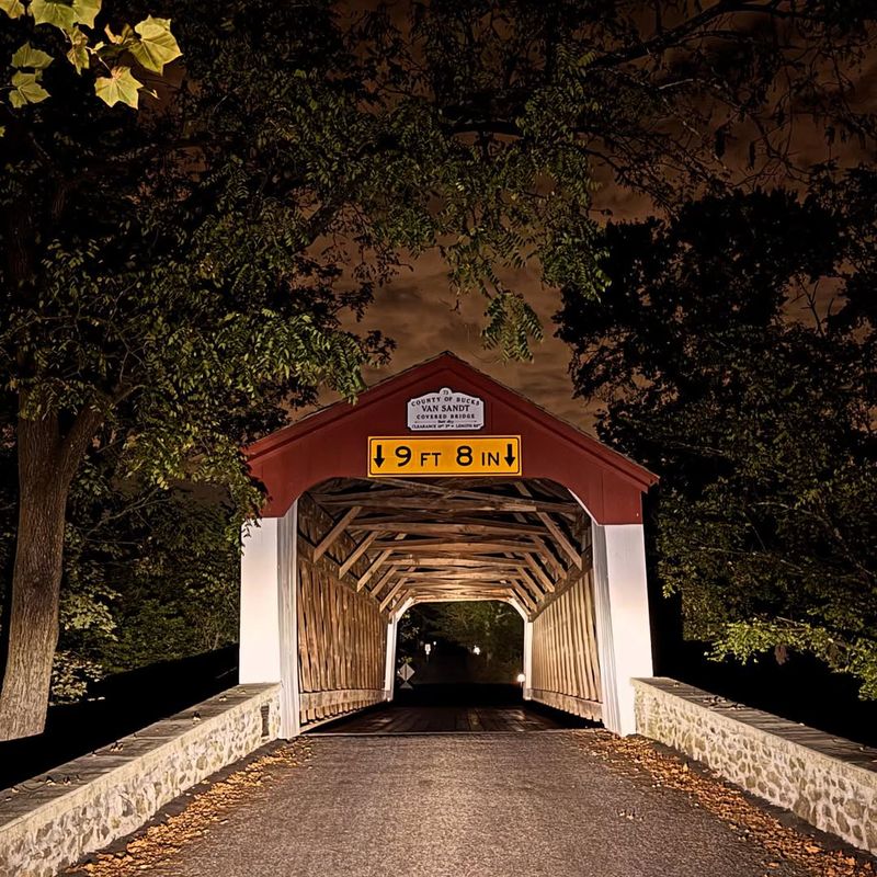 Van Sant Covered Bridge, New Hope, Bucks County