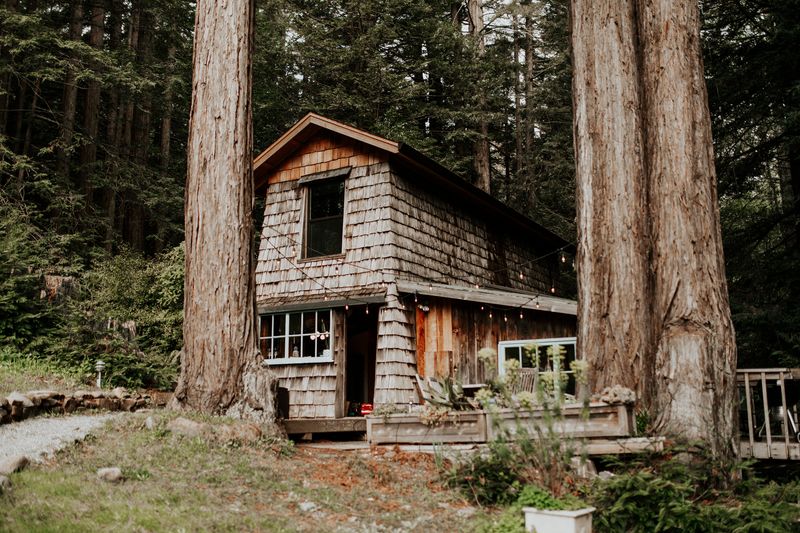 12 California Mountain Cabins That Blend Rustic With Modern Comfort - Decor Hint Rustic Redwoods Cabin – Occidental