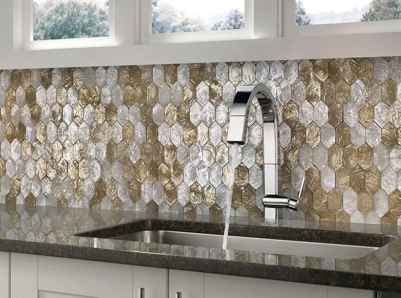 Shell-Inspired Backsplash
