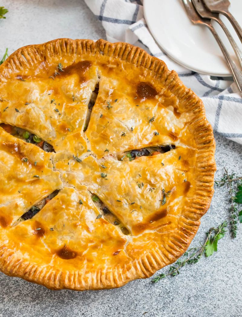 Spinach And Mushroom Pot Pie